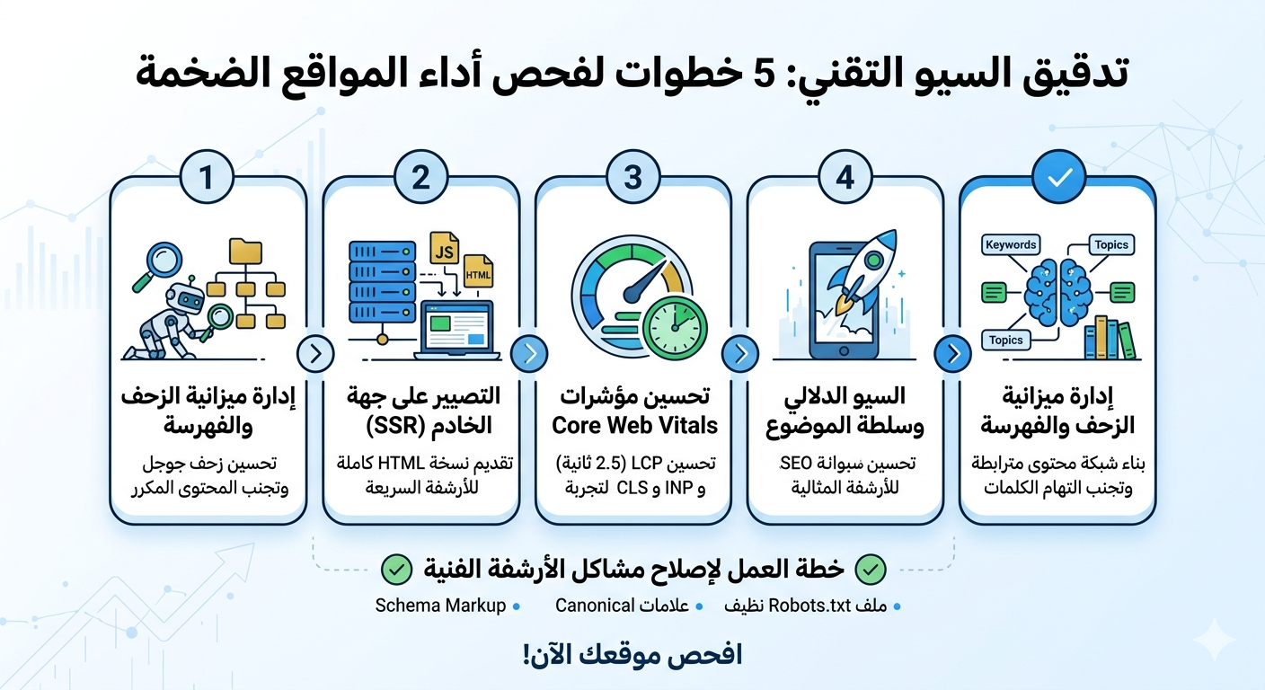 تدقيق المواقع الإلكترونية الضخمة
